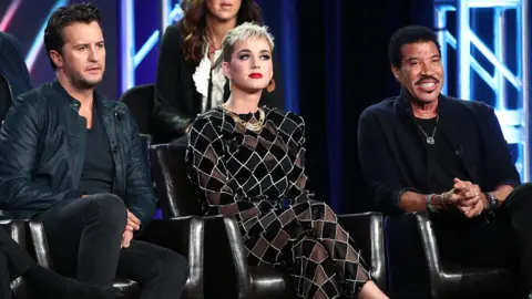 Getty Images Luke Bryan, Katy Perry and Lionel Richie