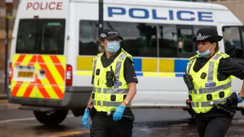 Getty Images Police Scotland face masks