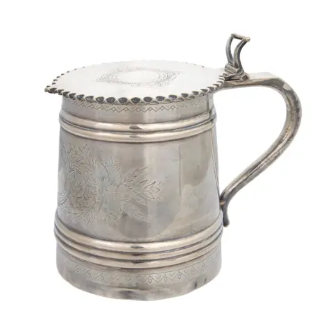 PA Media A silver tankard.