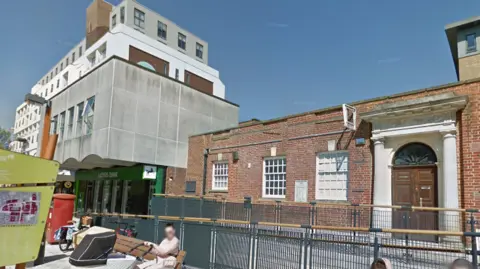 A general view of the former Post Office building and Lloyds Bank building in Bracknell town centre. 