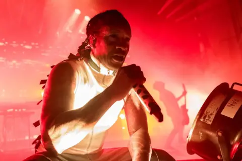 Getty Images Maxim of The Prodigy performs at O2 Academy Brixton on December 19, 2024 in London, England.
