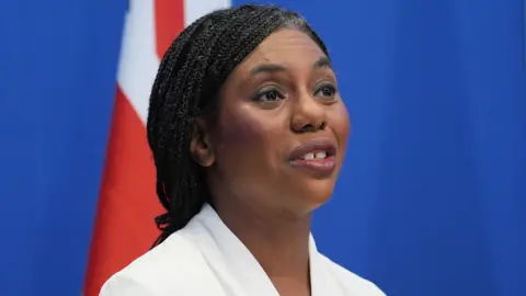 Conservative Party leader Kemi Badenoch speaking at the headquarters of the Royal Academy of Engineering in central London. Picture date: Tuesday November 4, 2025.