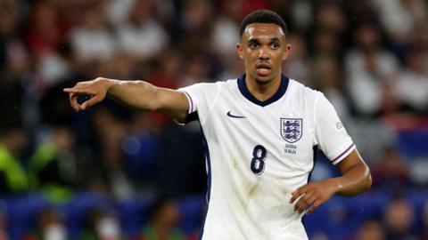 Trent Alexander-Arnold in action for England