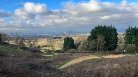 BBC Image of the landscape at FlyUp bike park