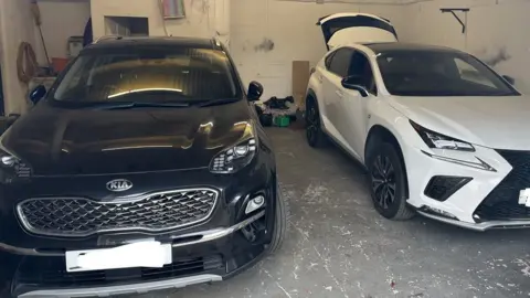 SYP Two stolen cars in a garage