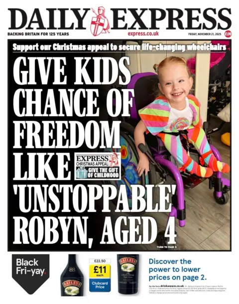  “Give kids chance of freedom like 'unstoppable' Robyn, aged 4”.