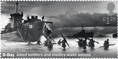 PA Royal Mail handout image of one of a set of 11 stamps being issued in 2019 to mark the 75th anniversary of the D-Day landings.