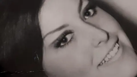 Sheila Burns Black and white photograph of a 16 year Sheila Burns taken in the early 1960s