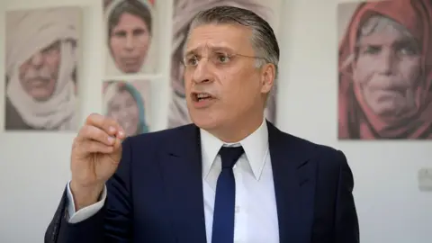 Getty Images Tunisian presidential candidate Nabil Karoui