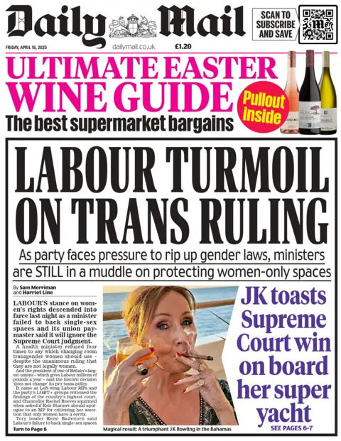 Daily Mail: work work in transformation