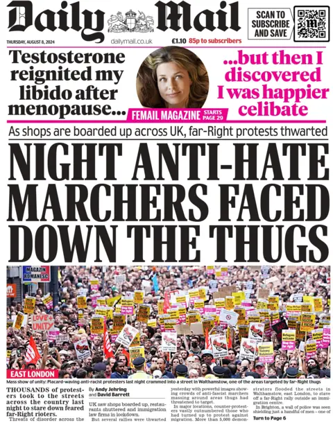  Night anti-hate marchers faced down the thugs