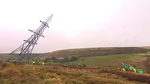 Falling pylon