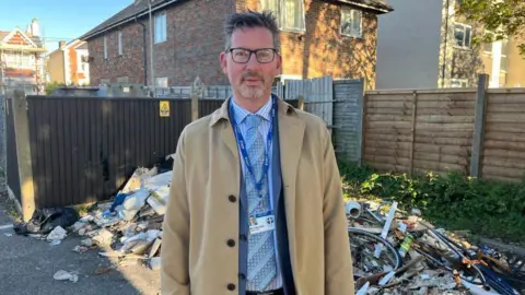 BBC/Sam Dixon-French St Mary's Catholic Primary School head teacher Peter Edgington