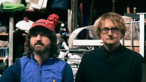 Hannah Carter Band members Henry Dartnall (left) and House of Lords (right)