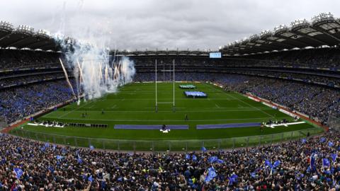 A view of Croke Park before Leinster v Northampton