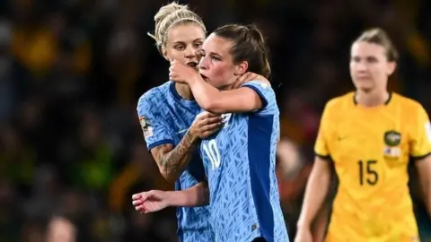 Reuters Ella Toone kissing her tattoo