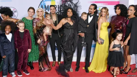 Getty Images Diana Ross and family