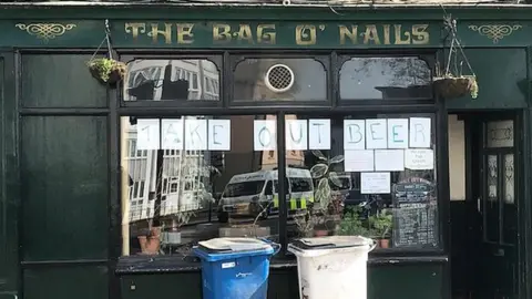 Luke Daniels Bag of Nails pub in Hotwells, Bristol