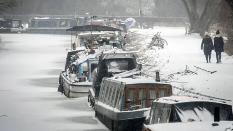 Getty Images Kennet and Avon Canal frozen