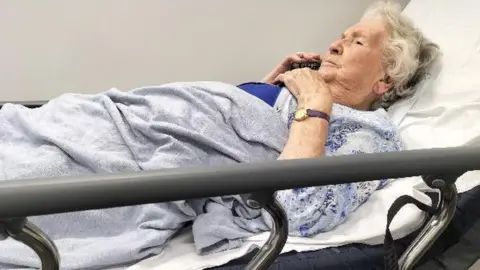 Family photo Annie Baynes in hospital