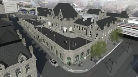 SYSTRA Artist's impression of Middlesbrough railway station