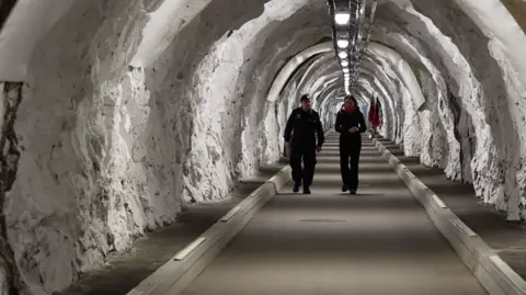 Tunnel leading to secret military headquarters in Norwegian mountain
