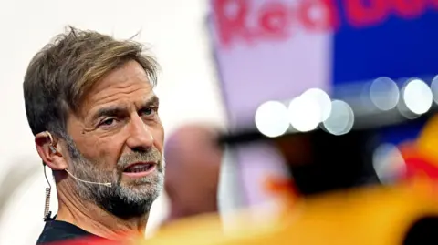 Jurgen Klopp speaking at a Red Bull news conference in January 2025