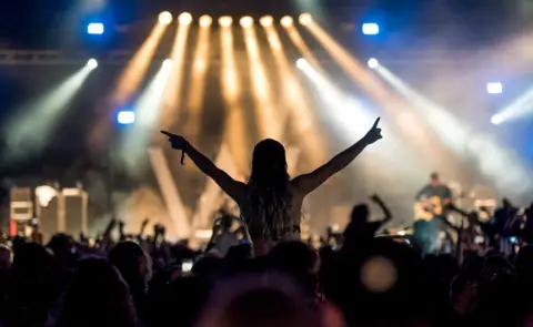 Caitlin Mogridge / Download 2017 Fans watching a band at Download