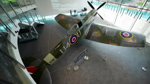 PA Media Spitfire on display