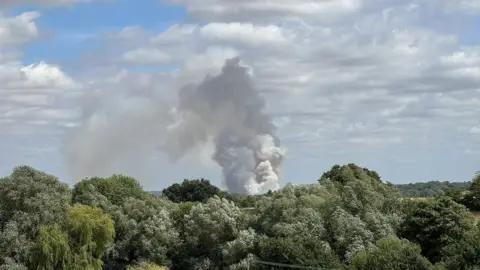 Stuart Johnson Plume of smoke from a fire