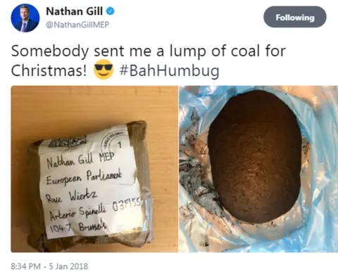 NATHAN GILL/twitter Nathan Gill's tweet
