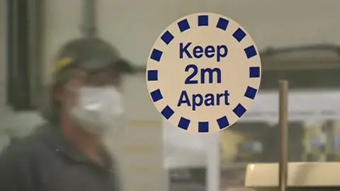 Sign: 'Keep 2m apart'