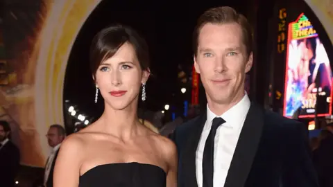 Getty Images Benedict Cumberbatch and his wife Sophie