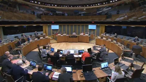 BBC The Senedd chamber