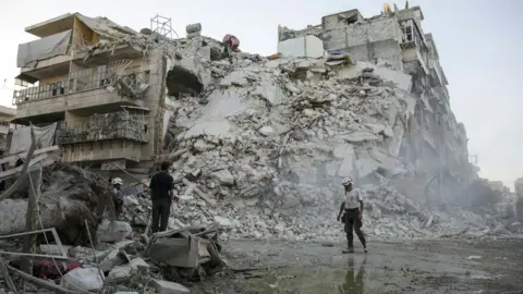 AFP Bombed ruins in Aleppo, Oct 2016