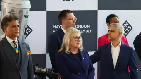 PA Media Sadiq Khan at City Hall before giving his mayor of london acceptance speech