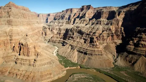 Getty Images An aerial view near the West Rim of the Grand Canyon November 6, 2008 in Grand Canyon, Arizona.