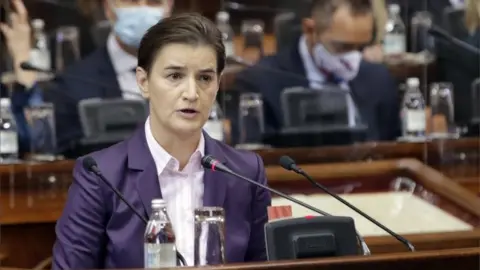 EPA Serbian Prime Minister Ana Brnabic