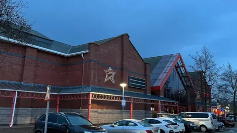 The Cineworld car park at Llandudno Junction