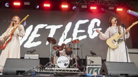 Getty Images Wet Leg on stage