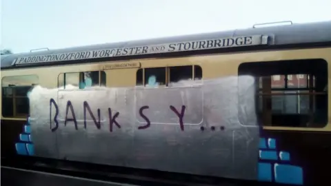Severn Valley Railway One of the vandalised carriages