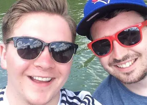 Nick Gallacher Nick and his friend Craig