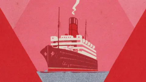 University of Liverpool Library Cunard vintage poster