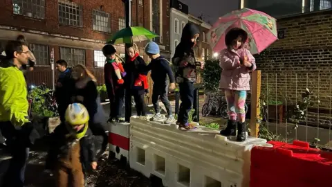 Sarah Gibbons Chisenhale schoolchildren defend their play space