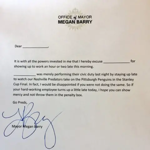 Twitter/@MayorMeganBarry Screen grab of tweet by Mayor Megan Barry