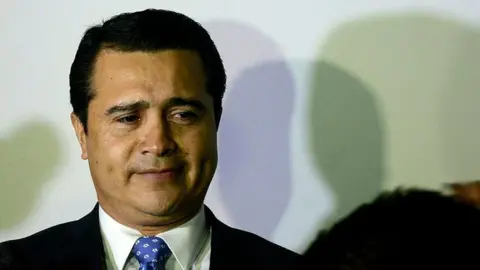 AFP The brother of Honduran President Juan Orlando Hernandez and deputy for the ruling Partido Nacional de Honduras, Juan Antonio Hernandez prepares to speak with the press upon arrival at the Toncontin international airport from the United States, on October 25, 2016 in Tegucigalpa.