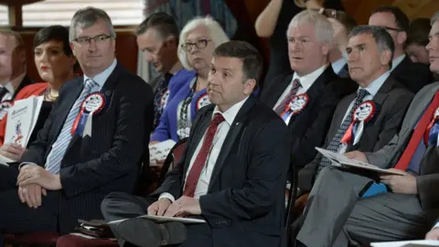 Press Eye UUP Tom Elliott (left) is facing a battle to hold his seat in Fermanagh South Tyrone