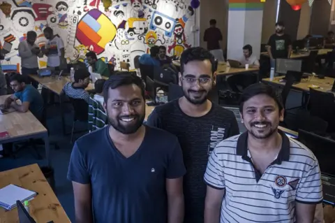 Hari Adivarekar Bhanu Singh, Ankush Sachdeva and Farid Ahsan are the founders of ShareChat