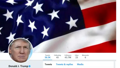 Twitter Donald Trump's Twitter page