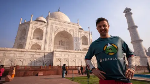 Travelport Jamie McDonald at the Taj Mahal